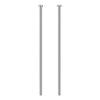 Uxcell 2-Pack Straight Ejector Pins, 6.5mm Shank Diameter, Round Tip Punch, 26cm Length, Pin Punch, Nail Removal Tool, GCR15, for Machinery and Home