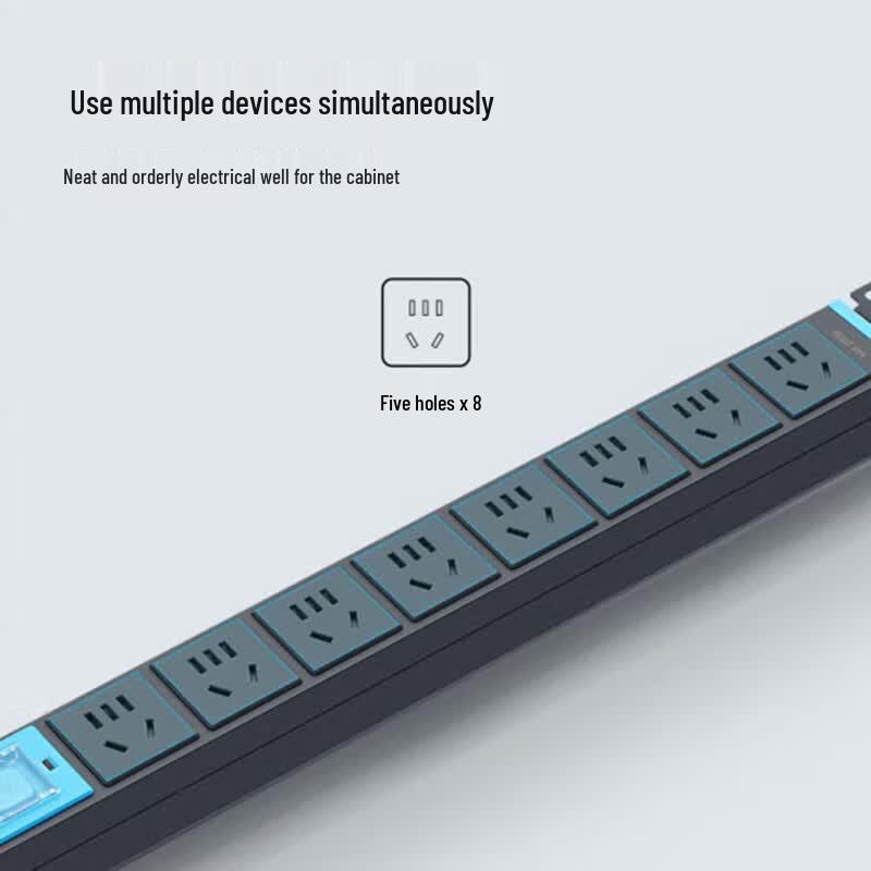 Gongniu PDU Cabinet Power Strip CN Plug (adapter Included)