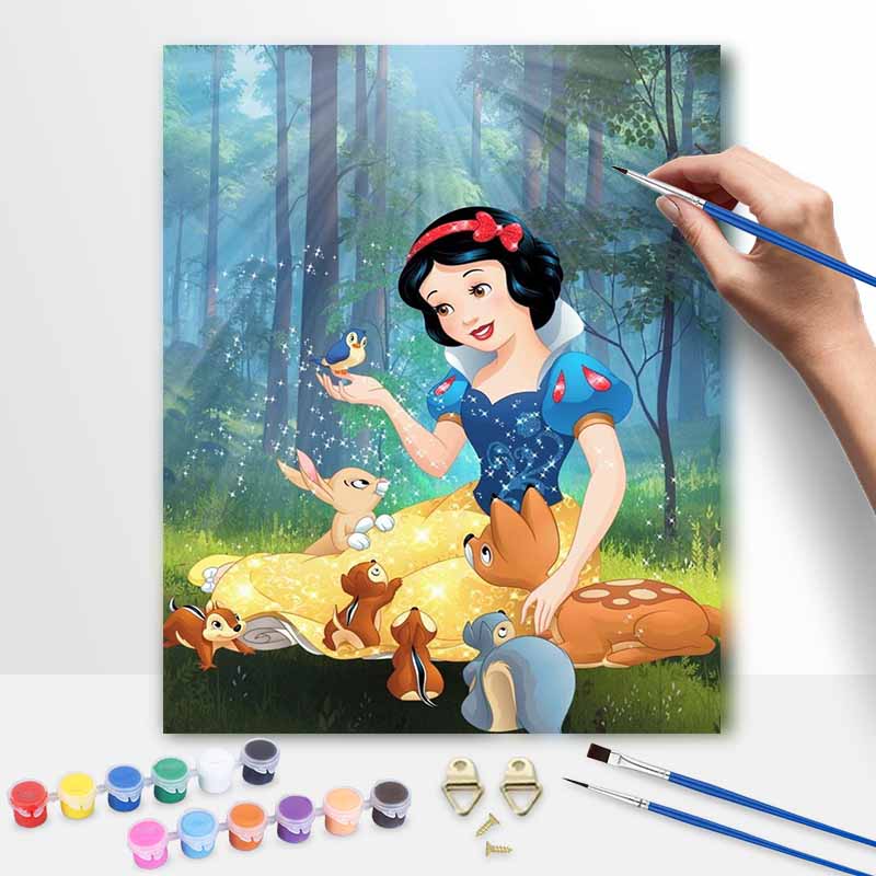 Disney digital oil painting Snow White diy coloring handpainted filling home decoration gift for wall art decor home interior design