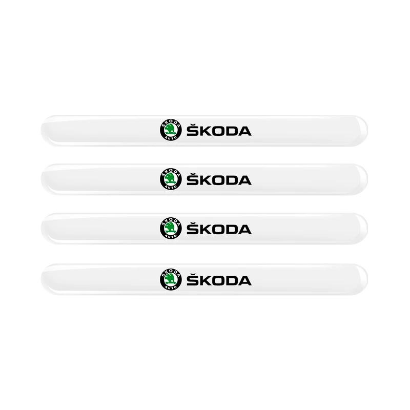 

4/8PCS Car Transparent Door Handle Protection Exterior Styling Door Bowl Stickers For Skoda Octavia Fabia Rapid Superb Kodiaq For Skoda