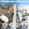 Set of 14 Microfibre Floor Cloth Cover Colour Round Brush Effective Cleaning for SC1 SC5 SC7 Steam Cleaner Floor Nozzle
