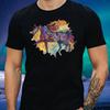 T-Shirt Herren Mandala Pferd Motiv Baumwolle Größe S bis 5XL