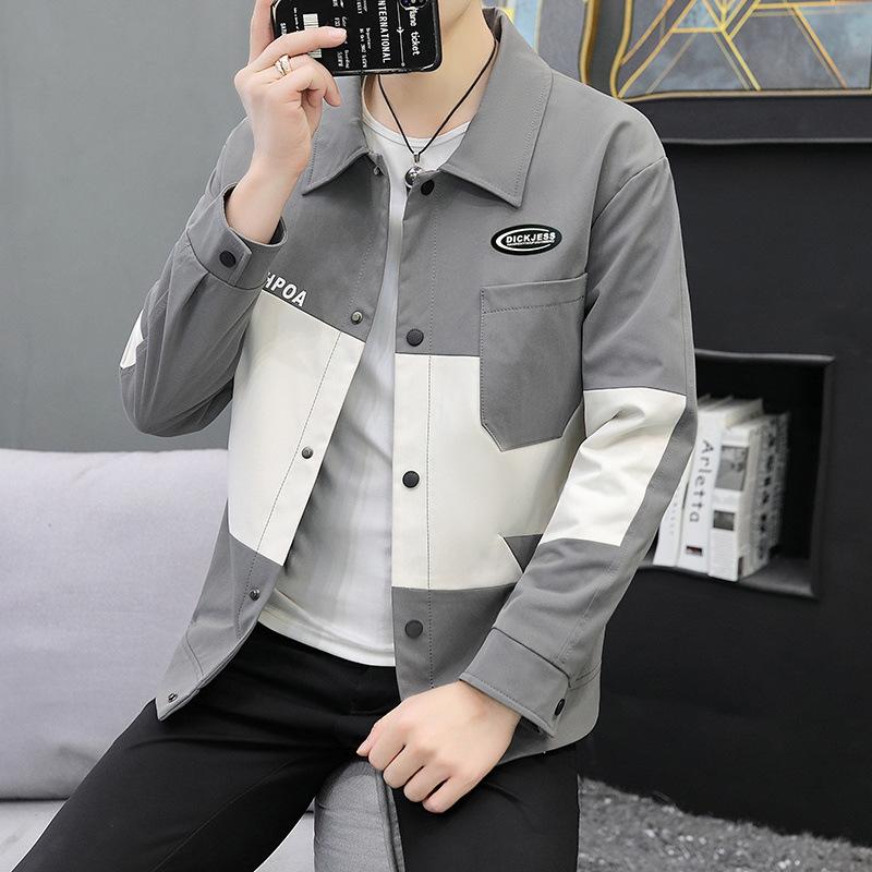 Spring and Autumn Korean Style Slim Men's New Coat Lapel Tops Men's Coats New Jackets Men's Clothing