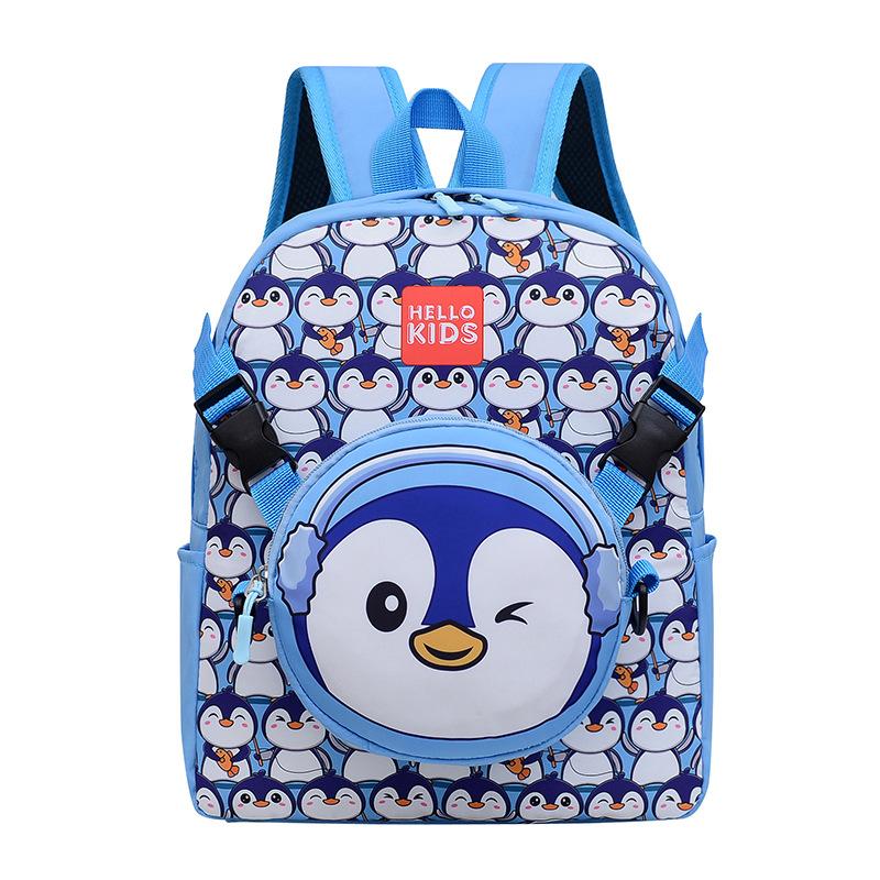 

New student children s schoolbag kindergarten boys and girls cute little cartoon kindergarten boys and girls children s schoolbag світло-синій колір