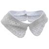 Elegant Organza Beaded Embroidered Faux Collar Necklace Half Shirt Blouse Choker Fashion Clothing Accessory for Women