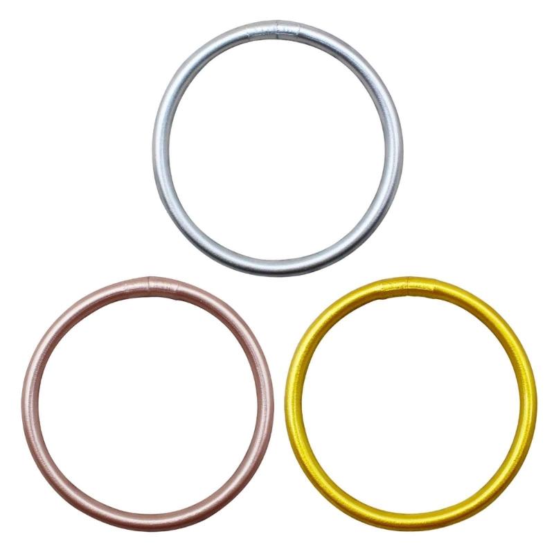 Gold Foil Filled Bracelet Cute Silicone Wristbands Suitable for Ladies Girls Birthday Mother's Day Bride Wedding Party