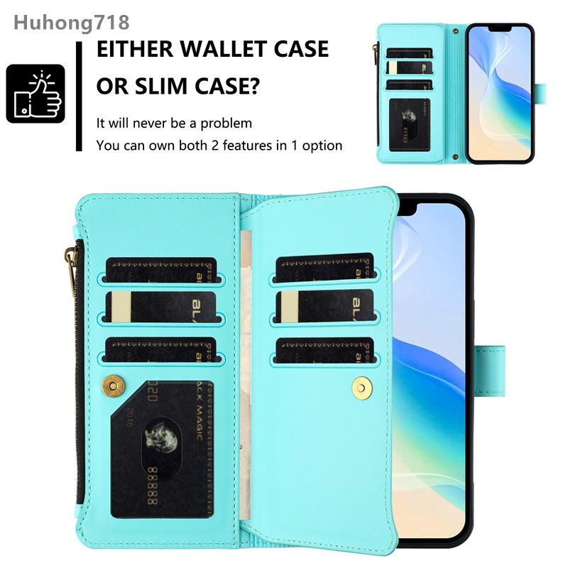 Zipper Leather Case For Honor Play 6C 6T 7T 8T 9T 50 Plus Magic 5 6 7 Pro Lite 5G Wallet Cover Casing