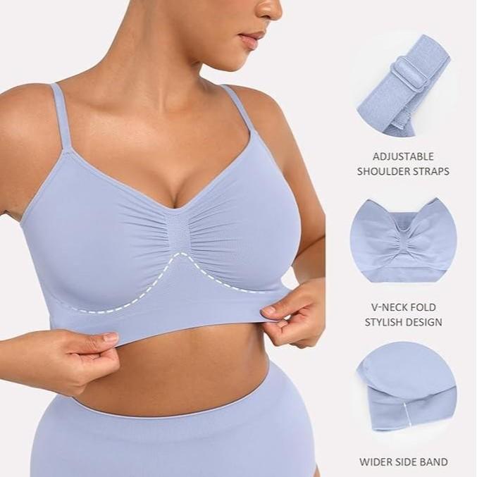 European and American underwear women's no steel ring gathers thin upper support anti-sagging support seamless large size bra