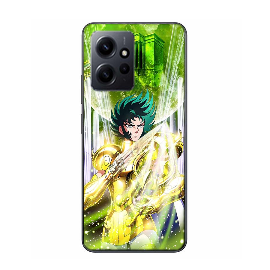 Saint Seiya Knights Of The Zodiac Phone Case For Redmi 12 13C 12C 15C 9 10 10C Note 13 Pro Plus 14 15 Pro 9T 9C 9A TPU Soft Cove