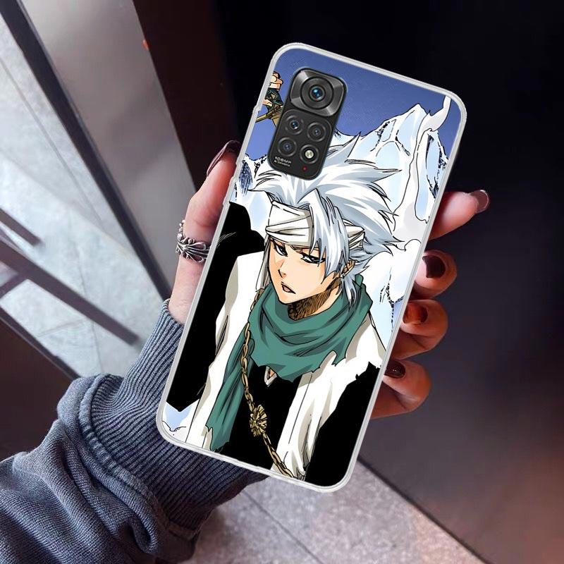 Bleach Hitsugaya Toushirou Phone Case For Xiaomi Redmi Note 10 11 12 13 14 15 Pro Plus 11S 12S 14S 11T 11E 10S Soft TPU Back Cov
