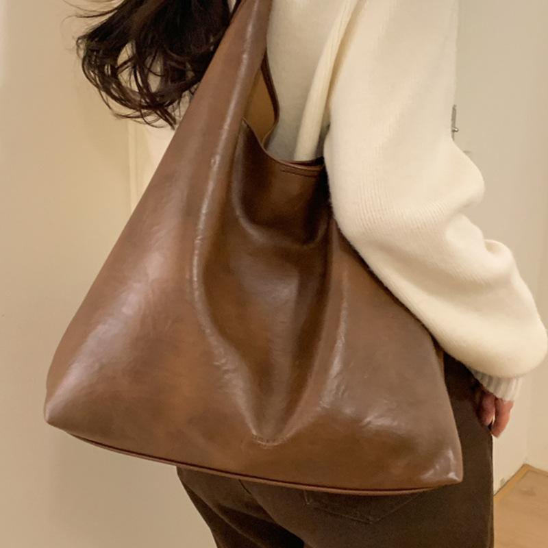 Large-capacity Winter Commuting Single-shoulder Bag, Relaxed Tote Bag