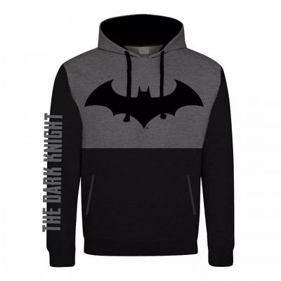 Batman: The Dark Knight Unisex Adult Contrast Panel Logo Pullover Hoodie
