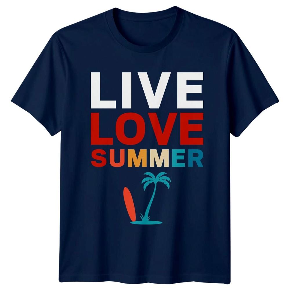 Live Love Summer TShirt Beach Lifestyle Summer Holiday Gift For Him And Her