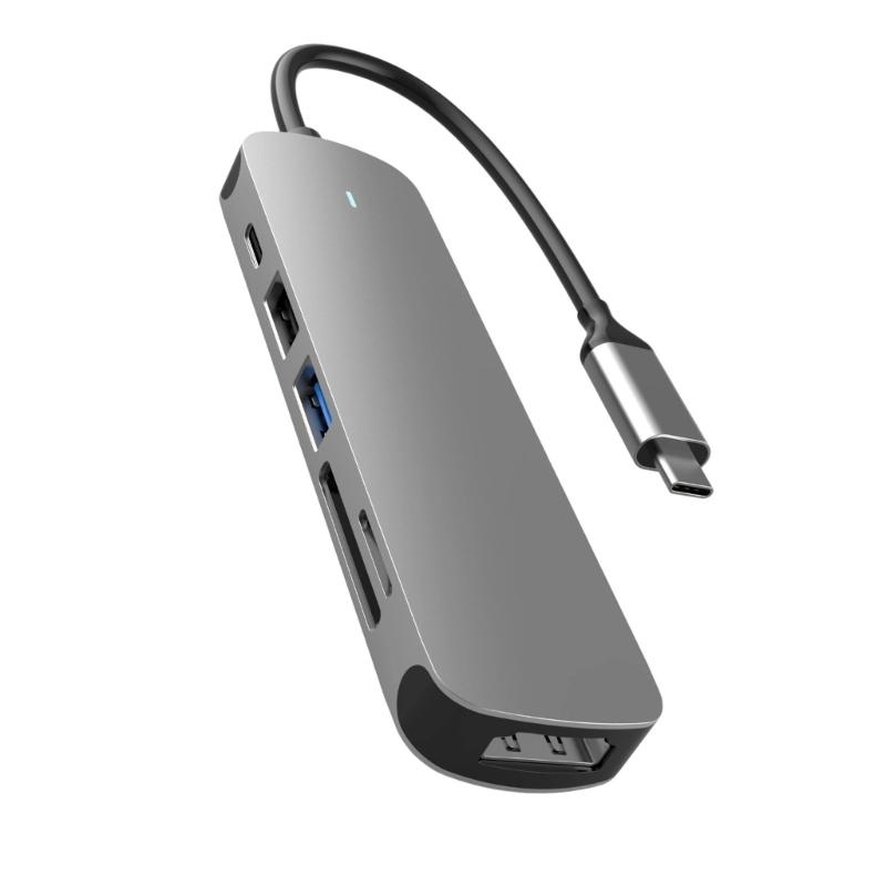4/6Port USB C Expander USB3.0 Hubs Type C Splitter Type C Dock Multiports Adapter USB Expander for Phone Tablets