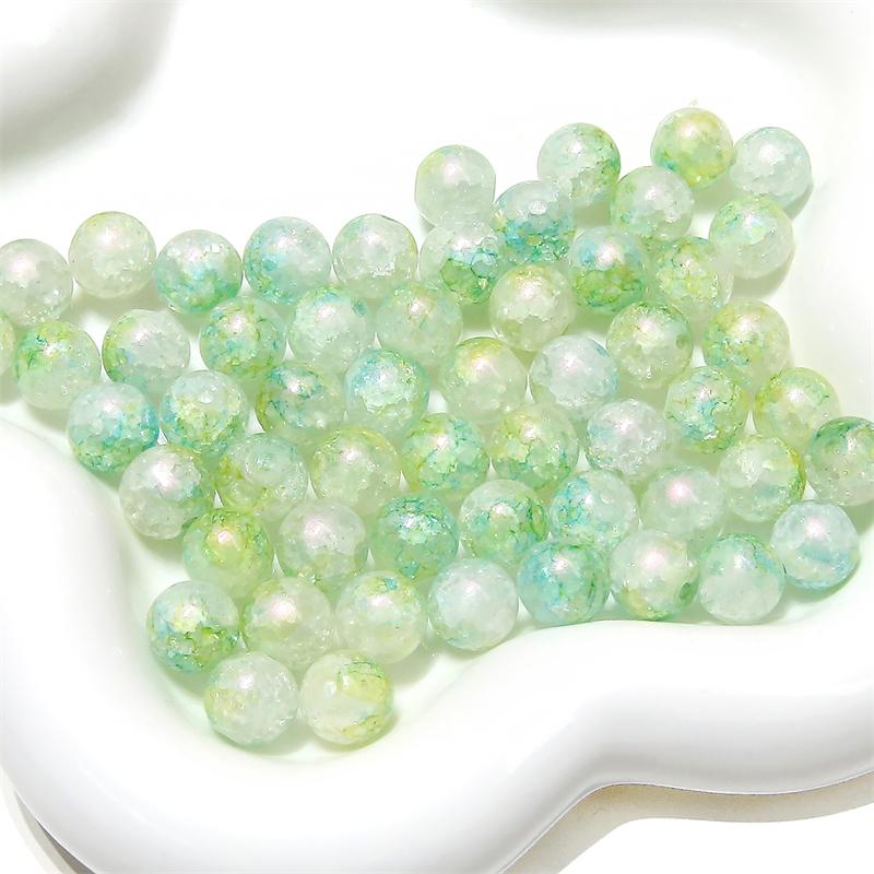 20 Stück Kristallglasperlen Aurora Lila Lose Distanzperlen für die Schmuckherstellung