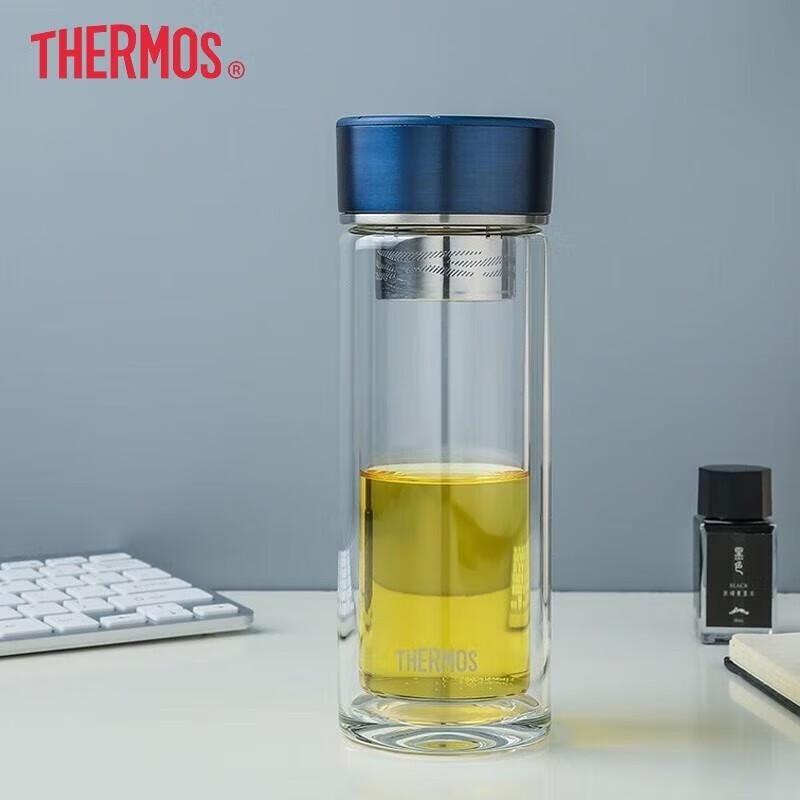 Thermos Portable Glass Tea Mug
