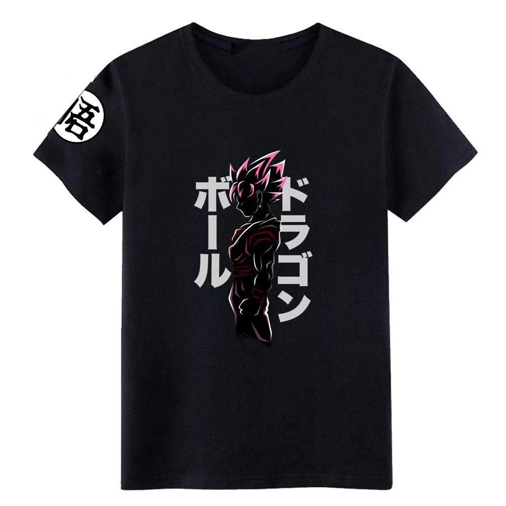 Dragonball Z Cosplay Anime Manga T-Shirt Tee Costumes Black Polyester S