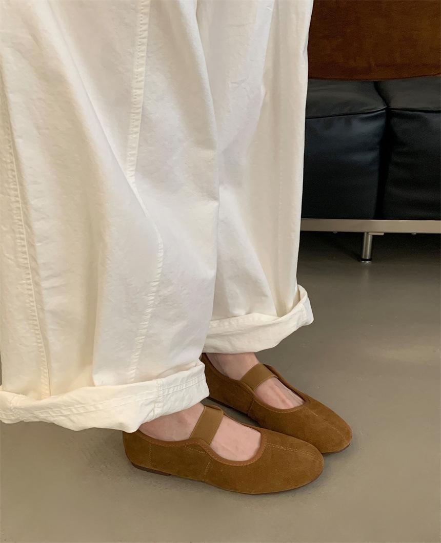 

Soft-soled Doudou shoes women s shoes 2025 spring and autumn shallow mouth small fragrant wind flat bottom square head casual single shoes foreign t 39 светло-коричневого