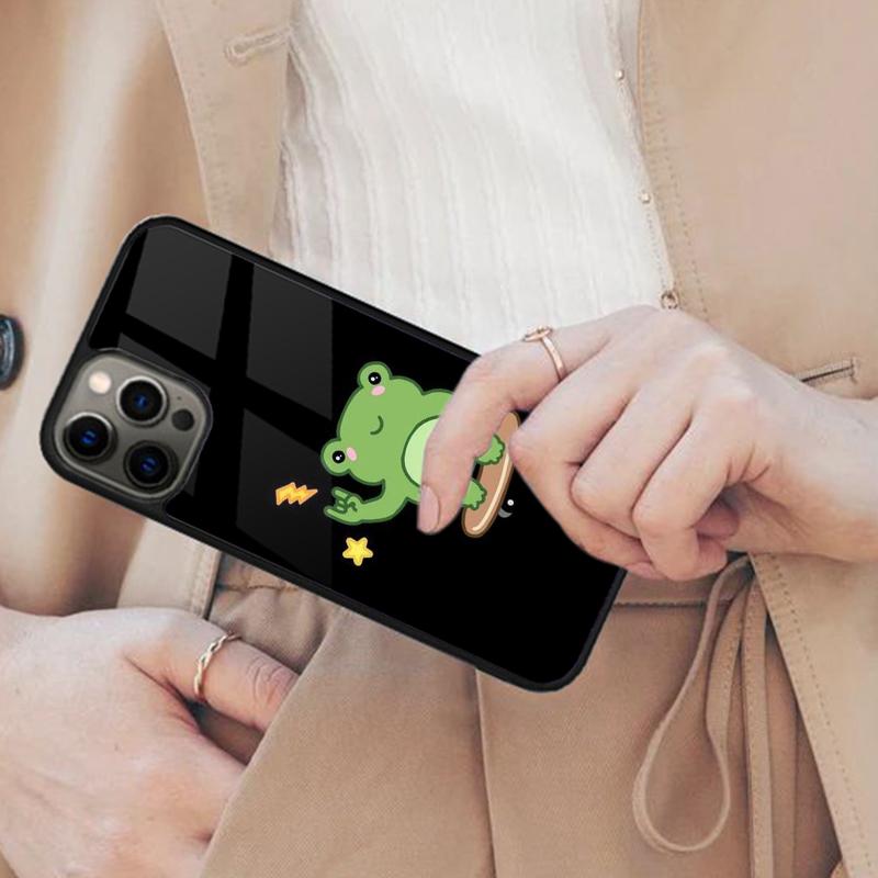 Frog Skateboard Cute Kawaii Magnetic Phone Case For APPLE iPhone 17 Air 16 14 13 12 Pro Max 15 Plus Wireless MagSafe Cover
