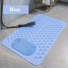 Non Slip Soft PVC Bath Mat with Suction Cups Massage Bumps Foot Cleaning Strong Drainage Bathroom Safety Rug Bathroom Carpet