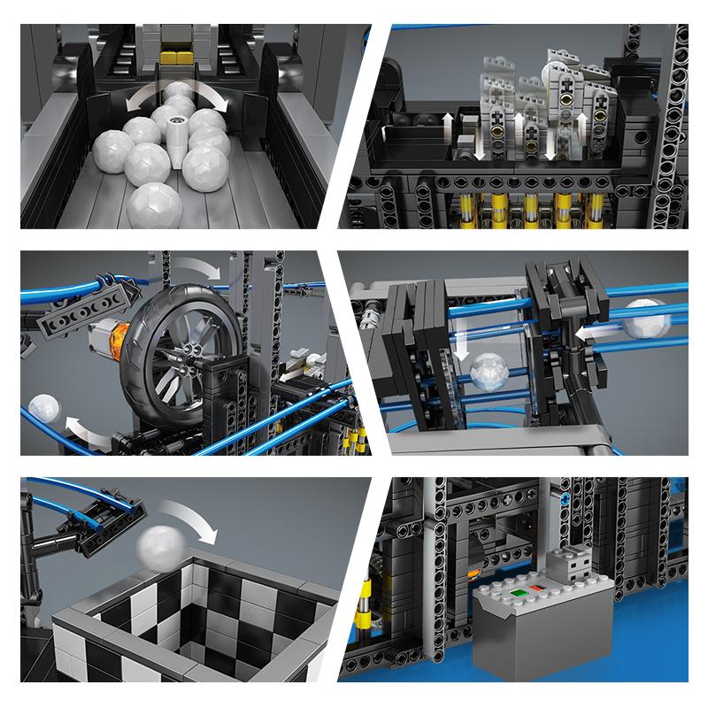 MOULD KING 26002 Kreativní výukové hračky Motorizované Velké koule Model Stavebnice Kostky MOC Dětské Dárky pro děti
