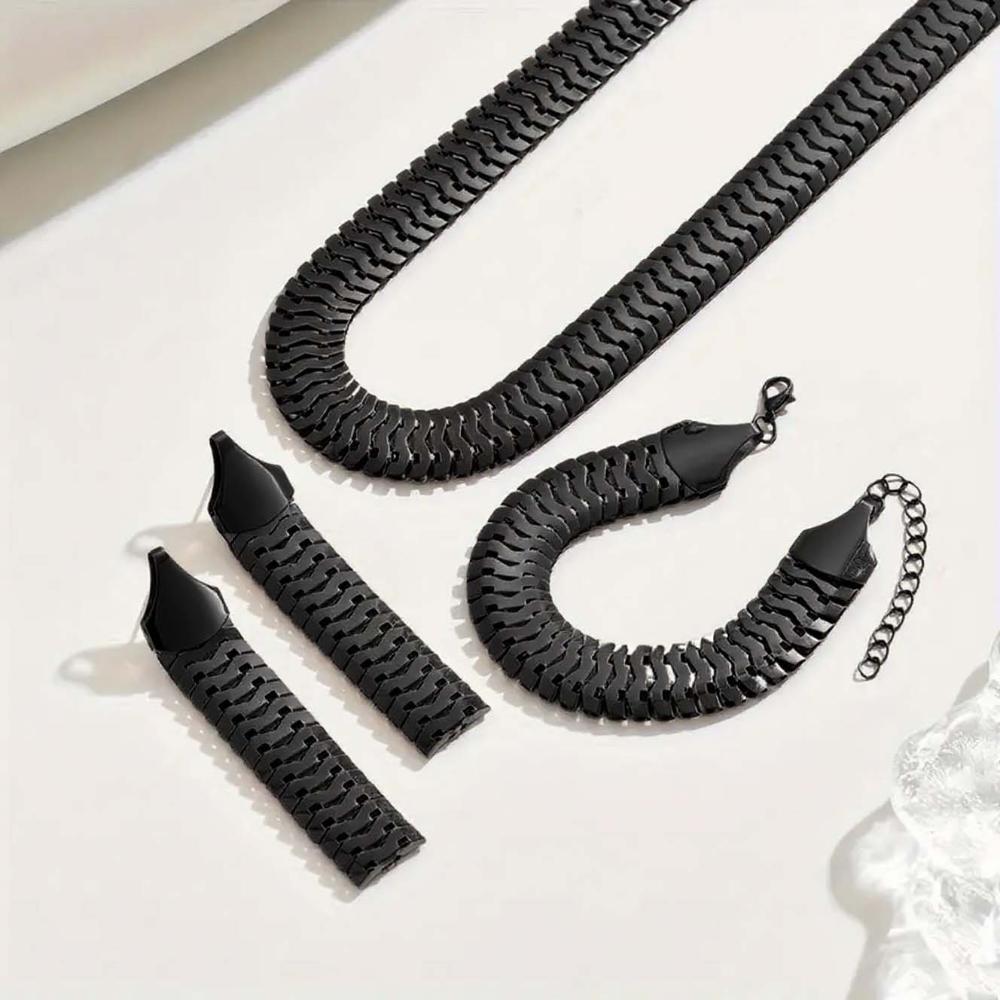 Set di Gioielli Collana Bracciale Orecchini Stile Classico Quotidiano Casual Versatile Accessori da Donna