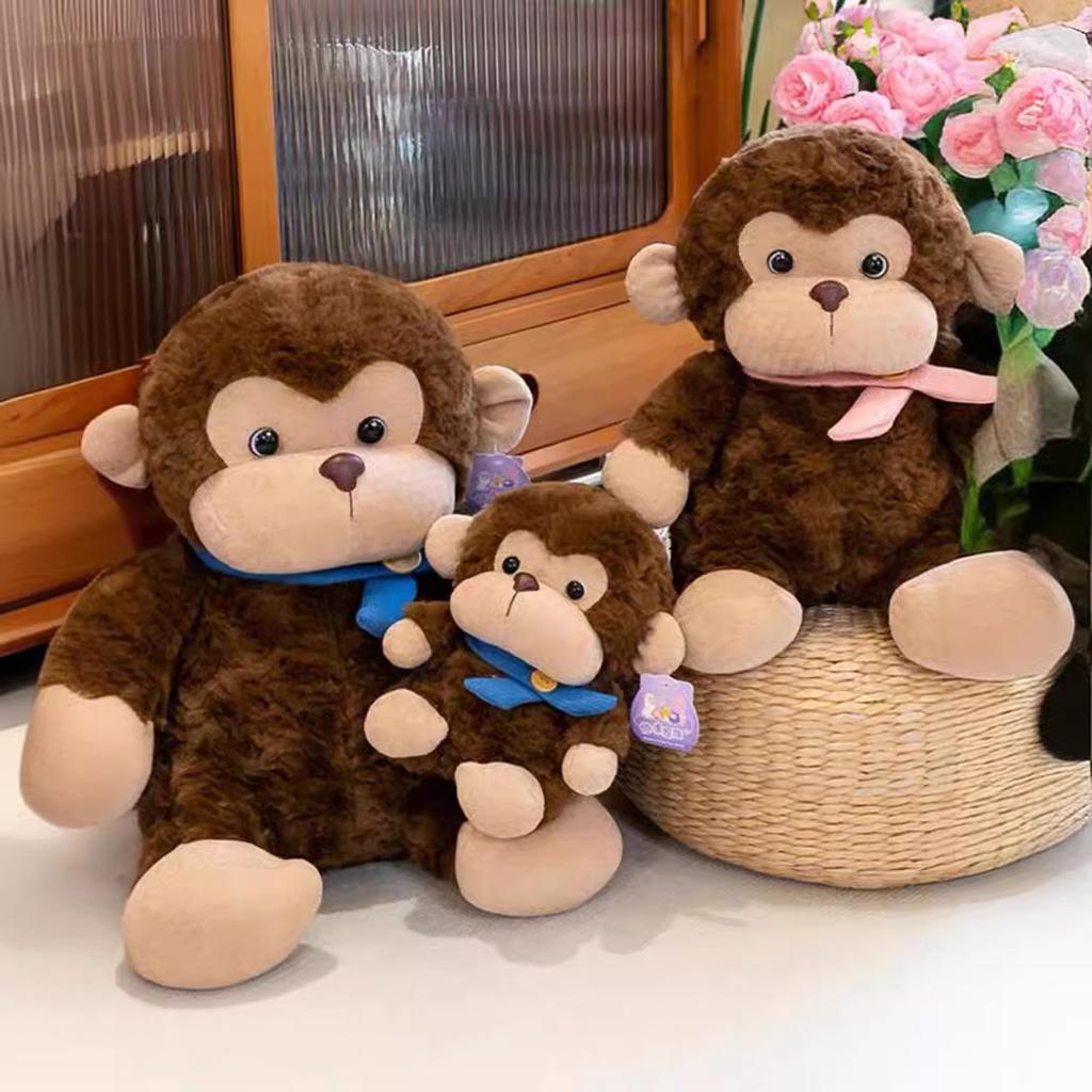 Building Blocks Gorilla Monkey Plush Doll Dolls Give Girls Birthday Gifts Dolls Grab Machine Dolls