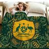 Socceroos Print Flannel Blanket High Quality Warm Comfortable Cover for All Seasons Perfect for Gifts Home Decor