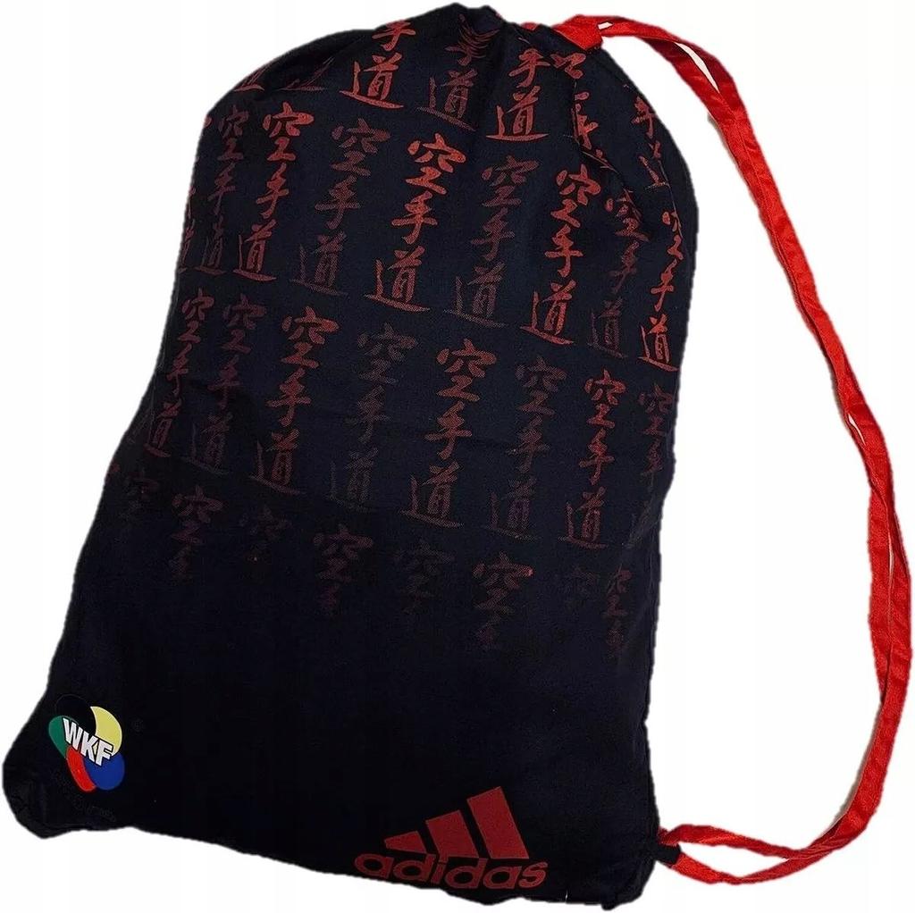 Y4443 ADIDAS BACKPACK WKF Approved Satin Backpack Black/Red 60X40