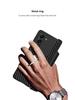Samsung Z Fold 5 Magnetic Leather Armor Case with Push-Window Lens & Pen Holder