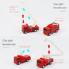 4Pcs Kids Toy Car Pull Back Toys Inertia Fire Engine Vehicle Model Mini Educational Cars Boys Toys for Children Birthday Gifts