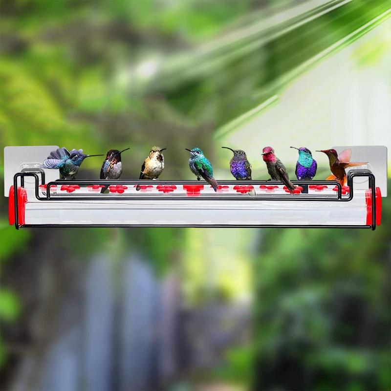 

Hummingbird Feeder For Outdoors Bird Feeder Tube With Flower Feeding Ports Leak-Proof Pet Food Container Food Dispenser For United States