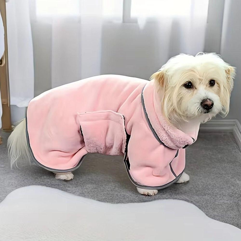 Soft Pet Bath Towels Quick-drying Dog Towel Cute Pet Pajamas for Small Large Dog