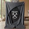 Coperta in Flanella con Stampa West Ham United, Morbida Calda Leggera Coperta da Divano Letto Campeggio