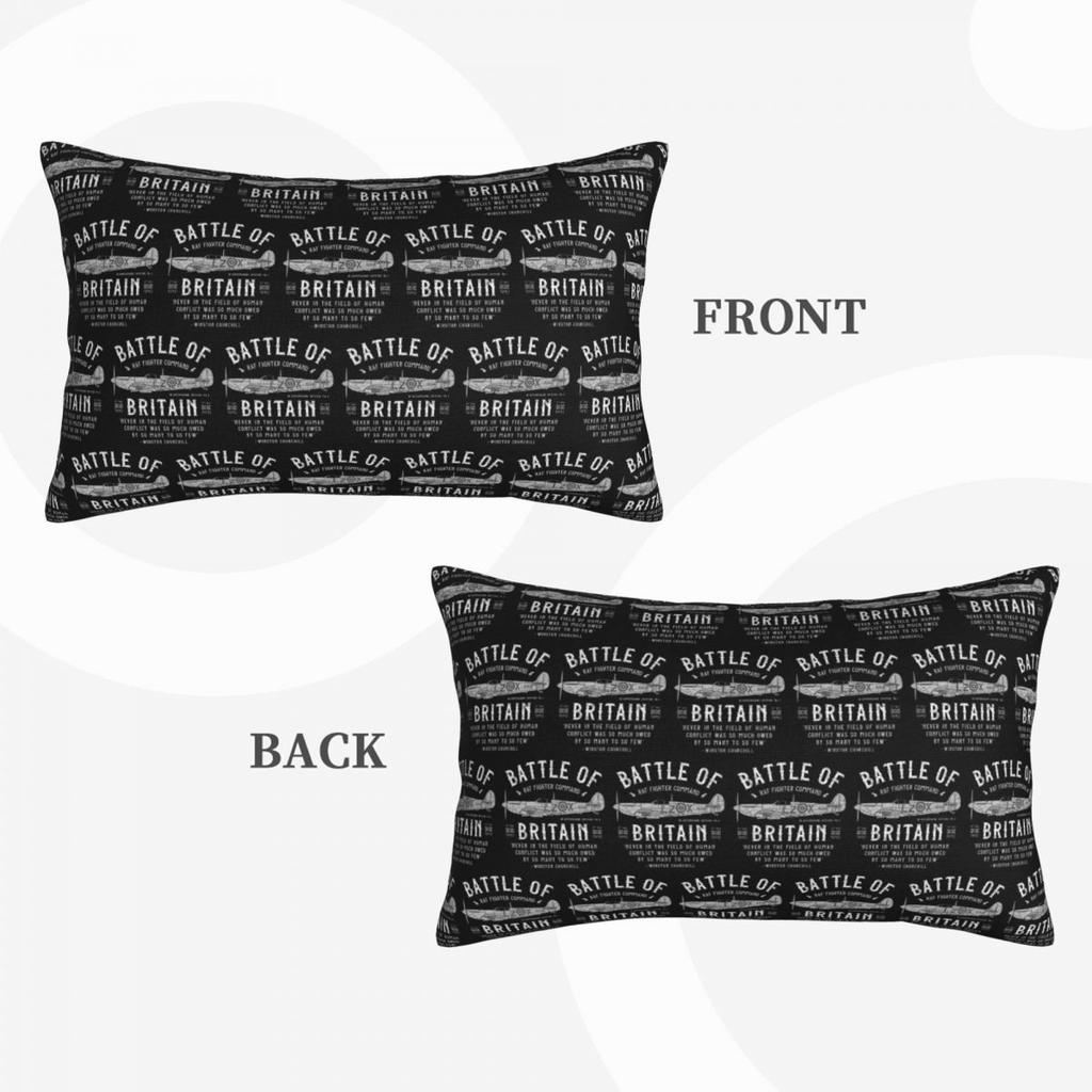Battle Of Britain Spitfire Rectangle Pillowcase Cushion Cover Decor Bedroom Bed Home Comfort Throw Pillow
