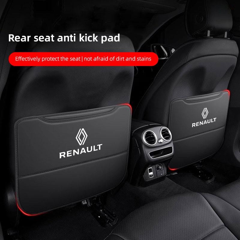 Car Seat Back Protection Anti-Kick Pad Rear Seat Storage Bag Key Chain For Renault Megane 2 3 4 Twingo Clio Talisman Captur t333
