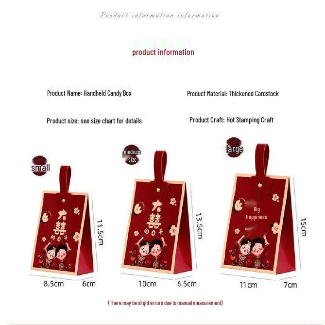 2025 New Style Wedding Candy Favor Box and Bag