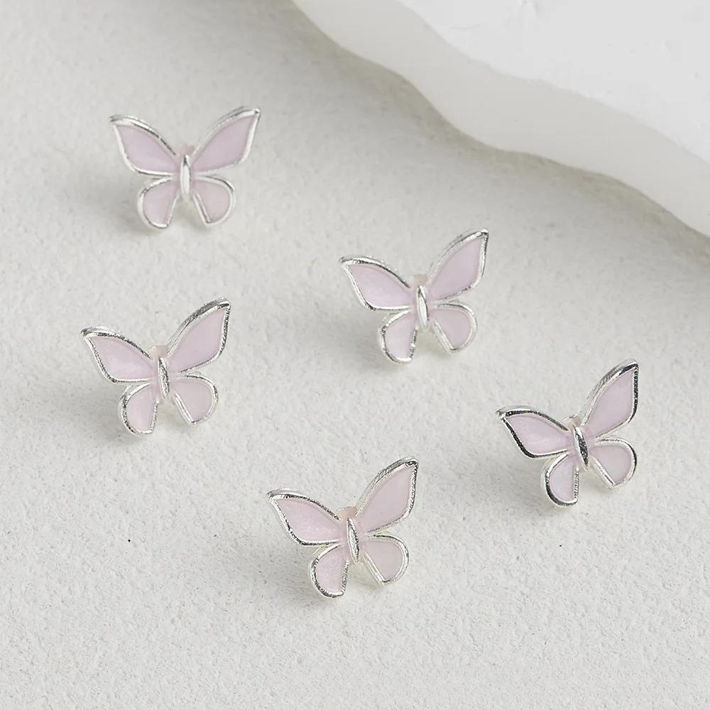 

10pcs Set Sweet Fairy Beaded Bracelet DIY Kit with Alloy Spacer Oil Drop Butterfly Beads DIY Apparel Sewing Supplies Rhinestones