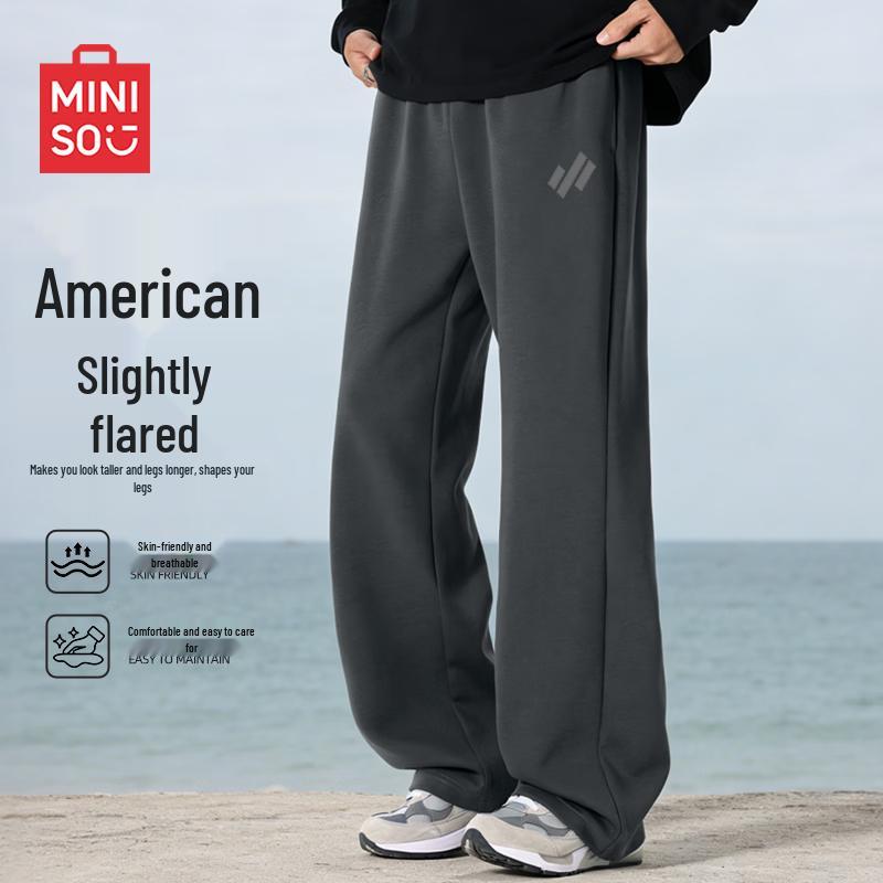 MINISO Men s Loose Fit Casual Flare Pants L