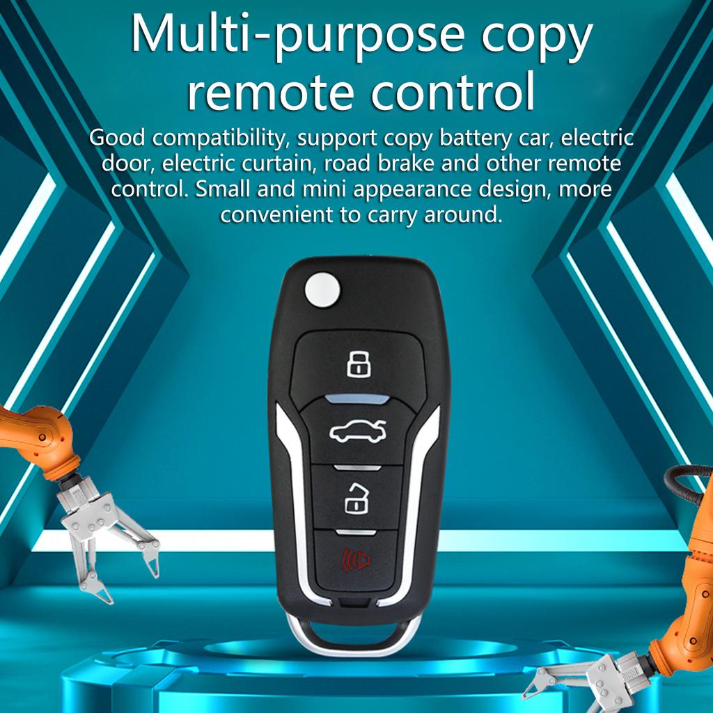 Universal Remote Control Duplicator Cloning Code Car Key 433Mhz 4CH Wireless Relay Receiver Transmitter for Garage Door