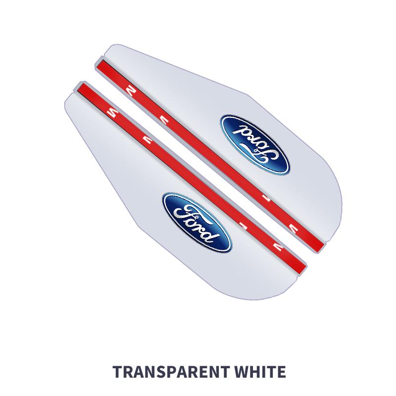 2pcs PVC Car Rearview Rain Eyebrow Transparent Stickers for Ford focus Fiesta EcoSport ESCORT ranger fusion mondeo Mustang