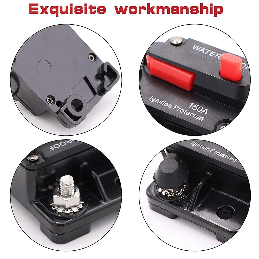 30A 40A 50A 60A 70A 80A 100A 120A 150A 200A 250A 300A AMP jistič Reset pojistky 12-48V DC Auto Loď Auto Vodotěsné