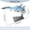 1/144 Scale SU35 Aircraft Model Mini Plane Collector Gift Table Centerpiece Airplane Display