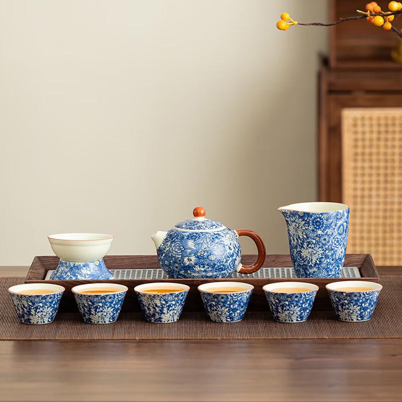 Chaxun Luxury Ru Kiln Ceramic Tea Set