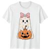 Unisexs TShirt Cute Halloween Ghost Pumpkin Halloween Gift For Her