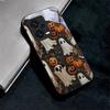 Halloween Ghost Art Black Glass Phone Case For Redmi Note 10 11 Pro+ 12 13 14 (Global) 14 Pro 5G (India) K60Ultra 13C 14C Cover