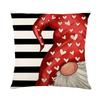 2024 Valentine's Day Gift Sweet Cushion Cover 45x45cm Linen Pillowslips Bedroom Pillowcase LOVE Heart Pattern Throw Pillow Cover