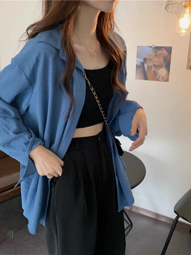 Dámský retro kardigan s ochranou proti slunci ve stylu Hongkongu - Letní design s dlouhým rukávem, lehký a trendy