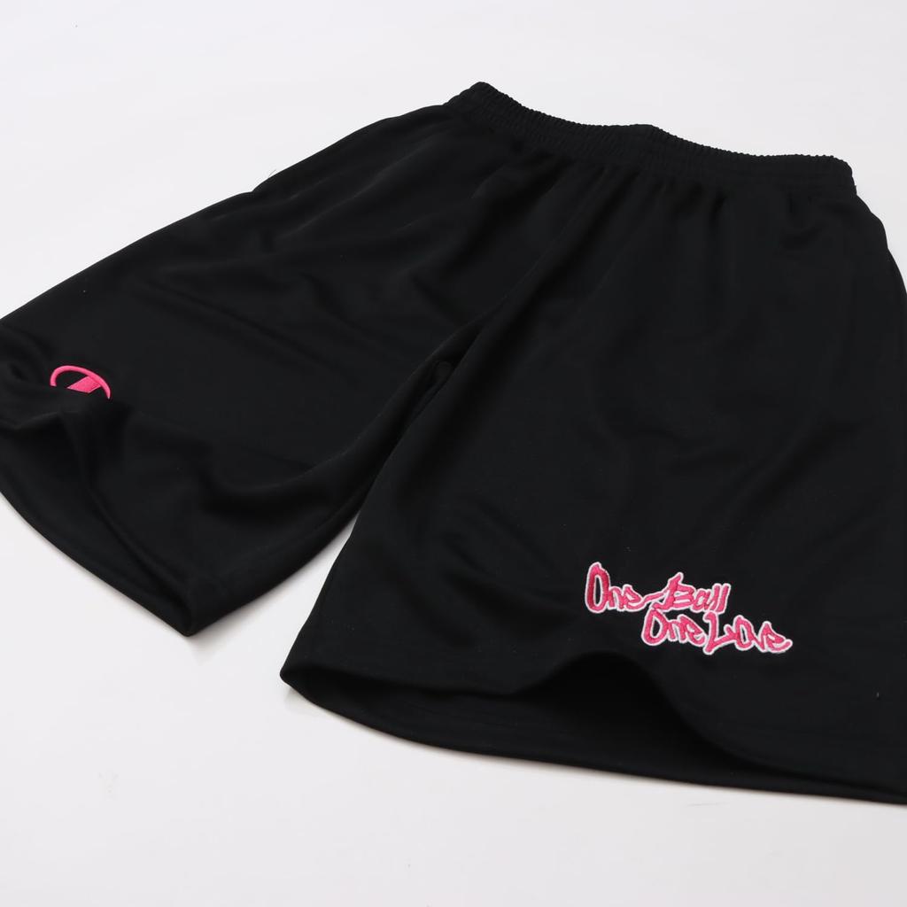 Champion Koszykarski graficzny logotyp Czarny x XL C3-YB525 Męskie spodenki, Szybkoschnące, Nadruk, Różowy,