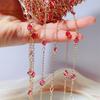 0.5M 1M 2M Pink Round Crystal Glass Beaded Bracelet Necklace Copper Chains Clothing Supplies for Jewelry Making DIY Materials